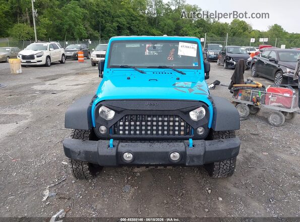 1C4AJWAGXJL809392 2018 JEEP WRANGLER Light Blue Вид щитка приладів