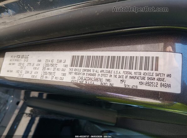 1C4BJWCGXHL508701 2017 JEEP WRANGLER Серый Вид подкапотного пространства