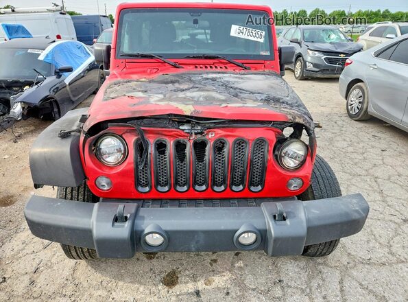 1C4BJWDG0GL242960 2016 JEEP WRANGLER Red წინა ხედი