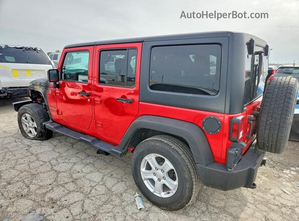 1C4BJWDG0GL242960 2016 JEEP WRANGLER Red უკანა მარცხენა