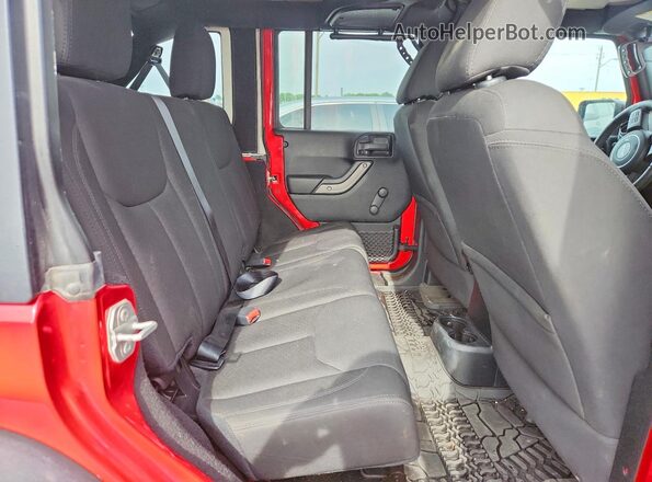 1C4BJWDG0GL242960 2016 JEEP WRANGLER Red უკანა სალონის ხედი