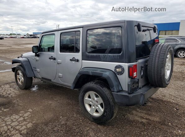 1C4BJWDG1JL887611 2018 JEEP WRANGLER Gray უკანა მარცხენა