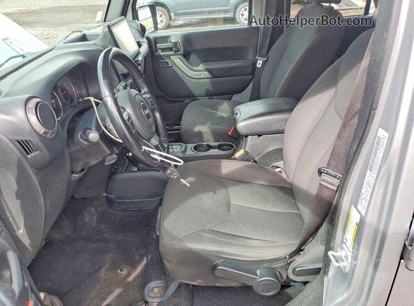 1C4BJWDG1JL887611 2018 JEEP WRANGLER Gray წინა სალონის ხედი
