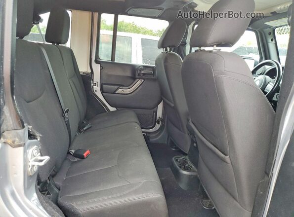 1C4BJWDG1JL887611 2018 JEEP WRANGLER Gray უკანა სალონის ხედი