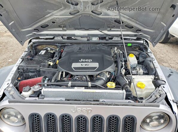1C4BJWDG1JL887611 2018 JEEP WRANGLER Gray ძრავის განყოფილების ხედი