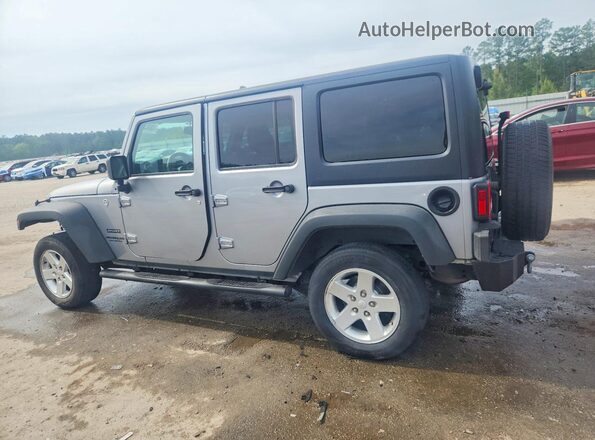 1C4BJWDG2GL319828 2016 JEEP WRANGLER Silver Trasero izquierdo