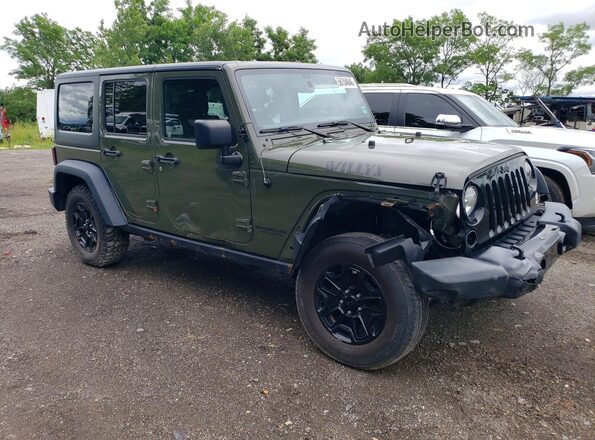 1C4BJWDG3GL107939 2016 JEEP WRANGLER Green წინა მარჯვენა
