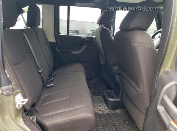 1C4BJWDG3GL107939 2016 JEEP WRANGLER Green უკანა სავარძლების ხედი