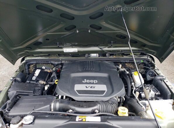 1C4BJWDG3GL107939 2016 JEEP WRANGLER Green უკანა სალონის ხედი