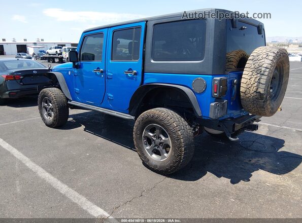 1C4BJWDG3GL125812 2016 JEEP WRANGLER UNLIMITED Blue Հետևի ձախ