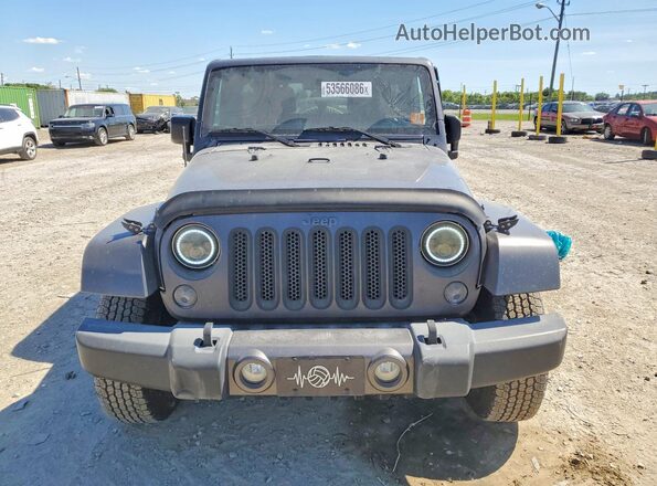 1C4BJWDG3GL152962 2016 JEEP WRANGLER Gray Front view