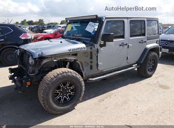 1C4BJWDG3GL178865 2016 JEEP WRANGLER UNLIMITED Silver Առջևի ձախ երեք քառորդ տեսարան