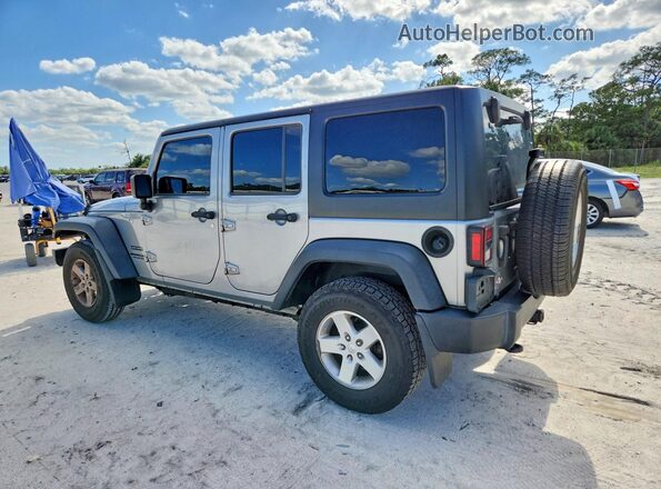 1C4BJWDG3HL616446 2017 JEEP WRANGLER Silver Tył lewy