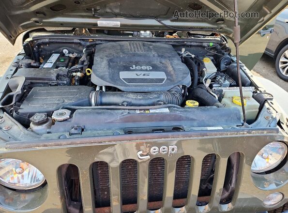 1C4BJWDG4GL144174 2016 JEEP WRANGLER Green Вид задньої частини салону