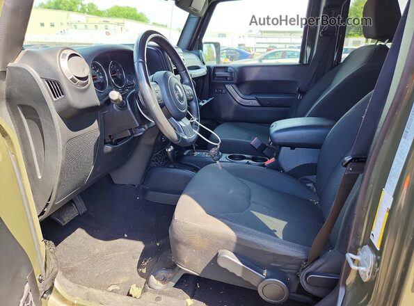 1C4BJWDG4GL144174 2016 JEEP WRANGLER Green Вид салону спереду