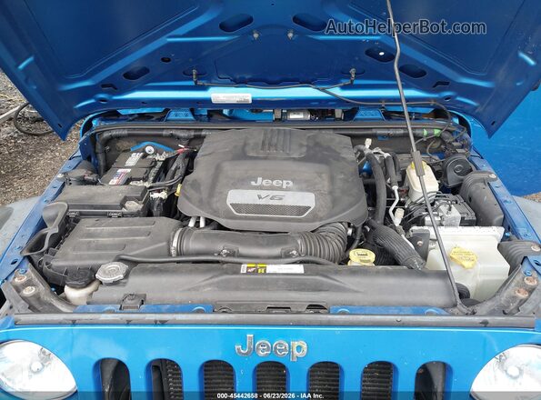 1C4BJWDG4GL253072 2016 JEEP WRANGLER UNLIMITED Blue Հետևի տեսք