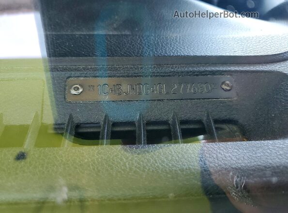 1C4BJWDG4GL277680 2016 JEEP WRANGLER Green ძრავის განყოფილების ხედი
