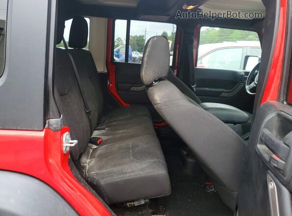 1C4BJWDG5GL247474 2016 JEEP WRANGLER Red უკანა სალონის ხედი