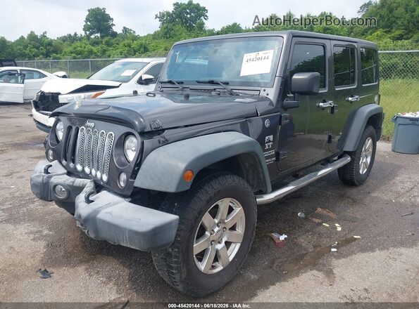 1C4BJWDG5GL250665 2016 JEEP WRANGLER UNLIMITED Black Vista tres cuartos delantera izquierda