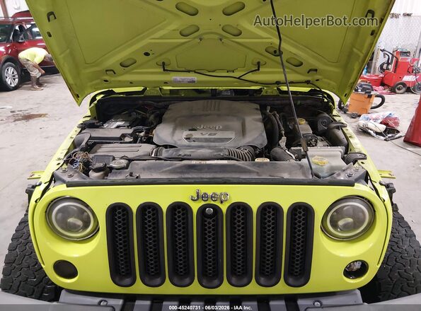 1C4BJWDG5GL311383 2016 JEEP WRANGLER UNLIMITED Yellow Вид ззаду
