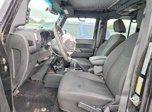 1C4BJWDG5HL507101 2017 JEEP WRANGLER Black Widok wnętrza z przodu
