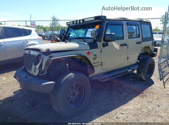1C4BJWDG5HL593381 2017 JEEP WRANGLER UNLIMITED Желто-коричневый Передняя левая четверть