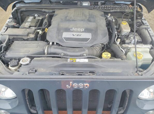 1C4BJWDG6GL333425 2016 JEEP WRANGLER Синий Вид задней части салона