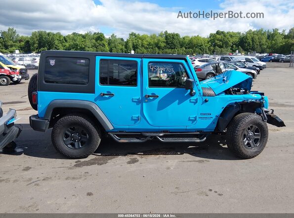 1C4BJWDG6HL568988 2017 JEEP WRANGLER UNLIMITED Blue Vista del cuadro de instrumentos