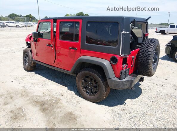 1C4BJWDG6HL743224 2017 JEEP WRANGLER UNLIMITED Red Հետևի ձախ