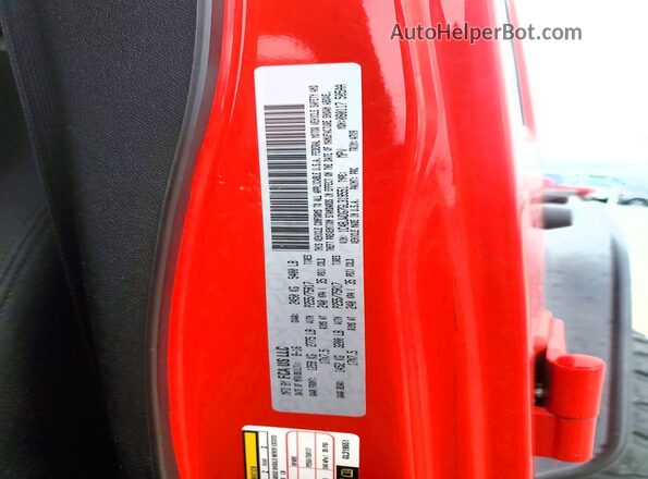 1C4BJWDG7GL319551 2016 JEEP WRANGLER Red VIN կոդի պիտակի տեսք