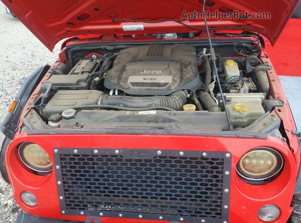 1C4BJWDG7GL319551 2016 JEEP WRANGLER Red Շարժիչի բաժամունքի տեսք