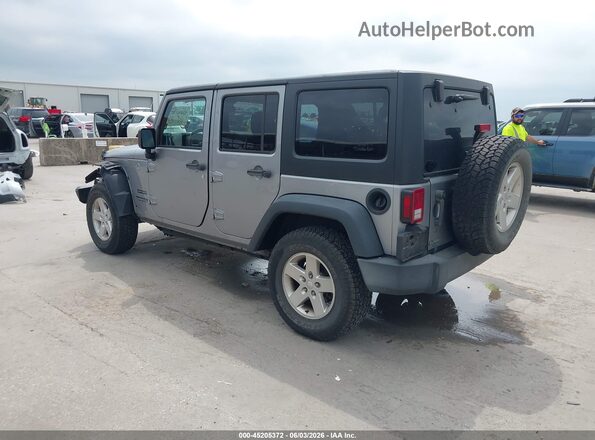 1C4BJWDG7JL808233 2018 JEEP WRANGLER Серебряный Задняя левая четверть