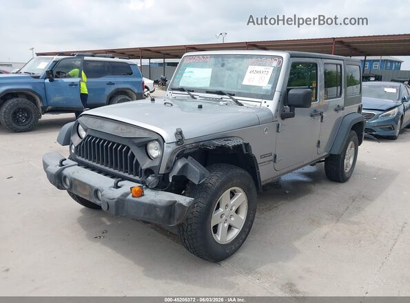 1C4BJWDG7JL808233 2018 JEEP WRANGLER Серебряный Вид спереди