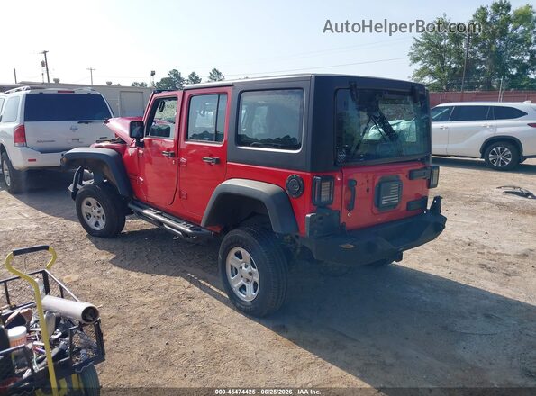 1C4BJWDG7JL925438 2018 JEEP WRANGLER Red Հետևի ձախ
