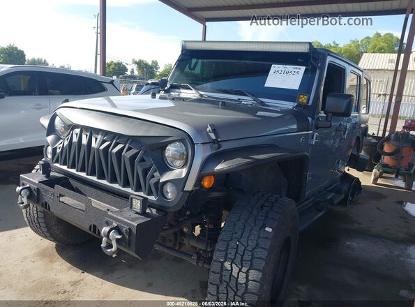 1C4BJWDG8GL248201 2016 JEEP WRANGLER UNLIMITED Gray Front left