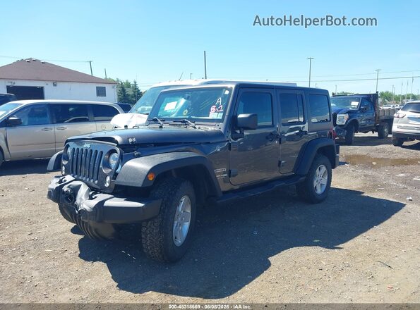 1C4BJWDG8JL890862 2018 JEEP WRANGLER Gray Передня ліва чверть