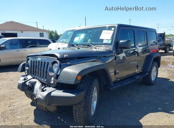 1C4BJWDG8JL890862 2018 JEEP WRANGLER Gray Вид спереду