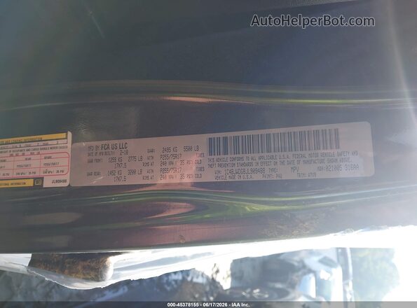 1C4BJWDG8JL909488 2018 JEEP WRANGLER Black Вид підкапотного простору