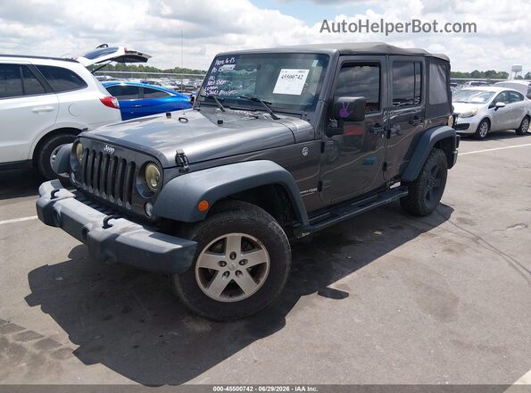 1C4BJWDG9JL811652 2018 JEEP WRANGLER Gray Vista tres cuartos delantera izquierda