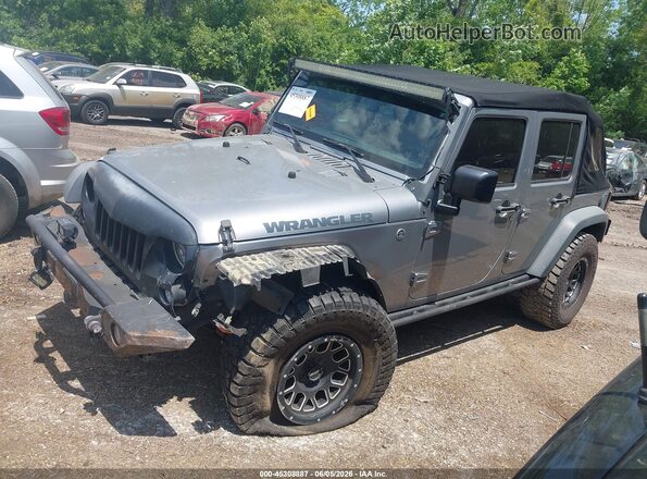 1C4BJWDGXGL138217 2016 JEEP WRANGLER UNLIMITED Gray წინა მარცხენა ხედი სამი მეოთხედიდან