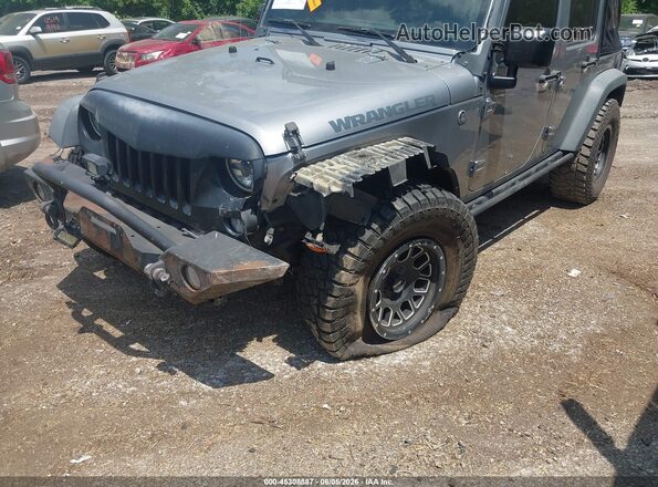 1C4BJWDGXGL138217 2016 JEEP WRANGLER UNLIMITED Gray წინა ხედი