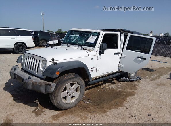 1C4BJWDGXGL187319 2016 JEEP WRANGLER UNLIMITED White წინა მარცხენა ხედი სამი მეოთხედიდან