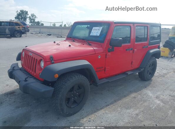 1C4BJWDGXHL661609 2017 JEEP WRANGLER UNLIMITED Red Front left