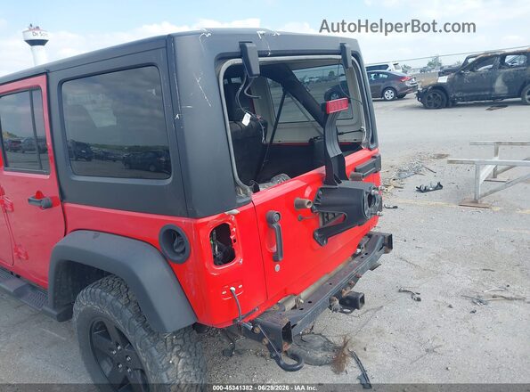 1C4BJWDGXHL661609 2017 JEEP WRANGLER UNLIMITED Red Front view