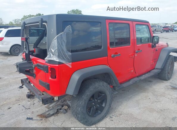1C4BJWDGXHL661609 2017 JEEP WRANGLER UNLIMITED Red Rear right