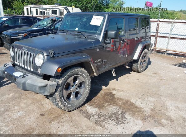 1C4BJWEG2GL172098 2016 JEEP WRANGLER UNLIMITED Gray Przód lewy