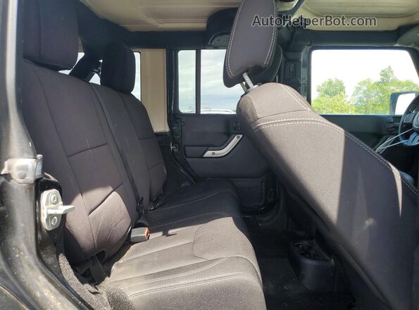 1C4BJWEG3GL248489 2016 JEEP WRANGLER Black Widok tylnych siedzeń