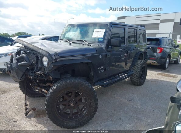 1C4BJWEG4GL181384 2016 JEEP WRANGLER UNLIMITED Gray Vista tres cuartos delantera izquierda