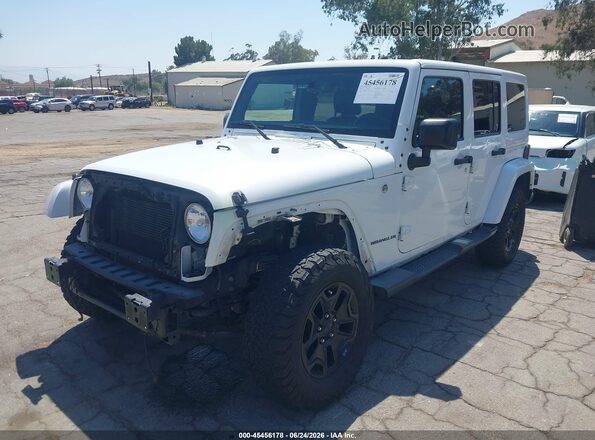 1C4BJWEG5GL192541 2016 JEEP WRANGLER UNLIMITED White წინა მარცხენა ხედი სამი მეოთხედიდან