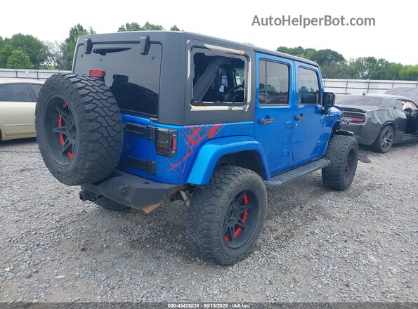 1C4BJWEG5GL221066 2016 JEEP WRANGLER UNLIMITED Blue უკანა მარჯვენა